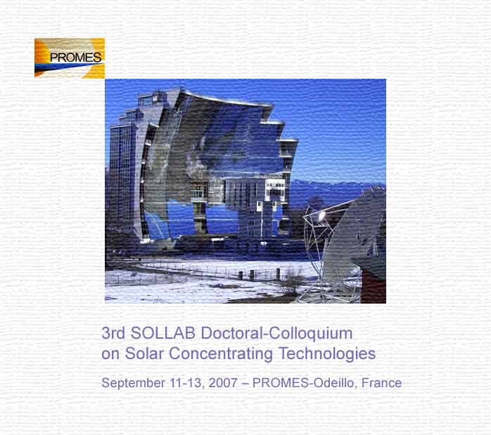 Sollab - Alliance of European Laboratories on solar thermal concentrating systems