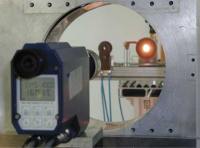 Temperature measurement at the focus of a solar furnace